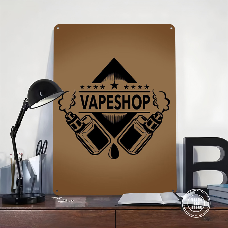 Vape Shop Logo Tinplate Poster - огляд і ціна Vaping Shop