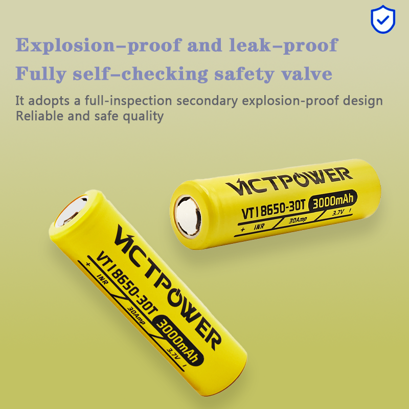 30A Continuous Drain Vicpower  - огляд і ціна Vape Battery 18650