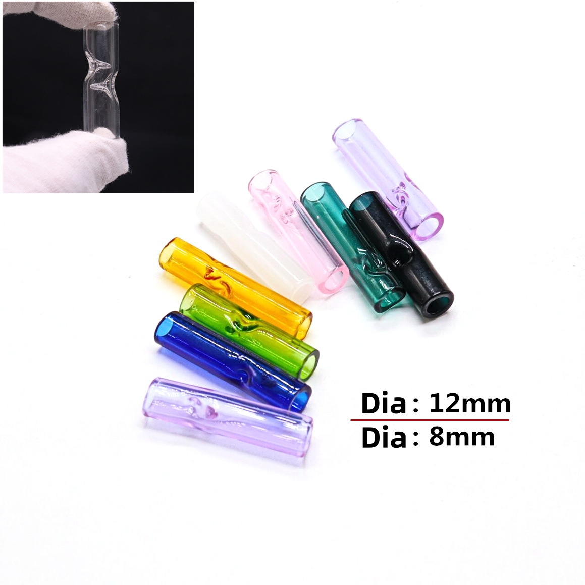 4PCS Round mouth Glass Cigaret - огляд і ціна Accessories For Vaping
