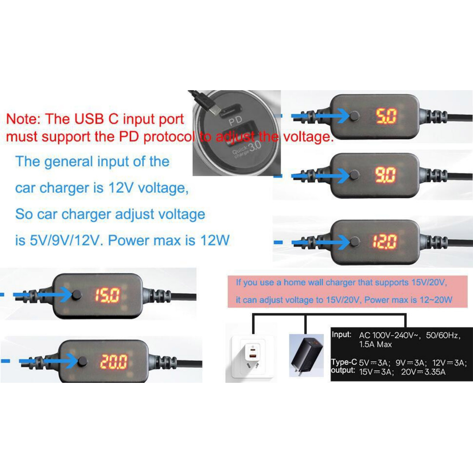 1Pc USB-C to 12V Car Cigarette - огляд і ціна Accessories Experts Vape