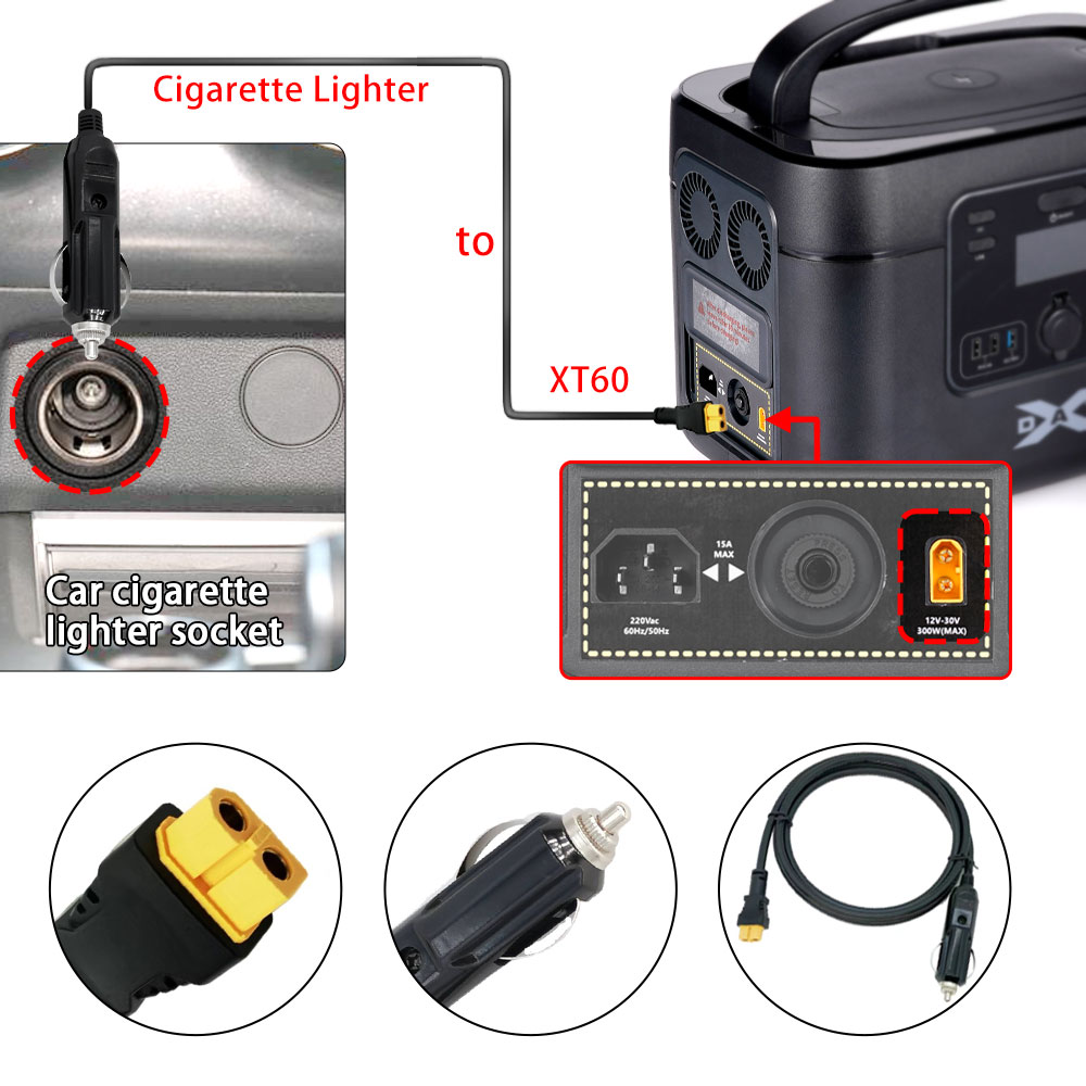XT60 16AWG Plug Car Cigarette  - огляд і ціна Accessories Experts Vape
